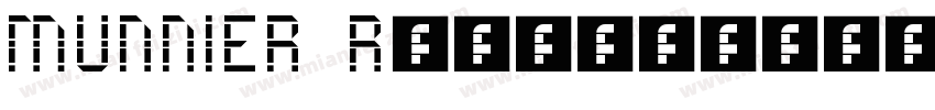 MUNNIER Regular字体转换